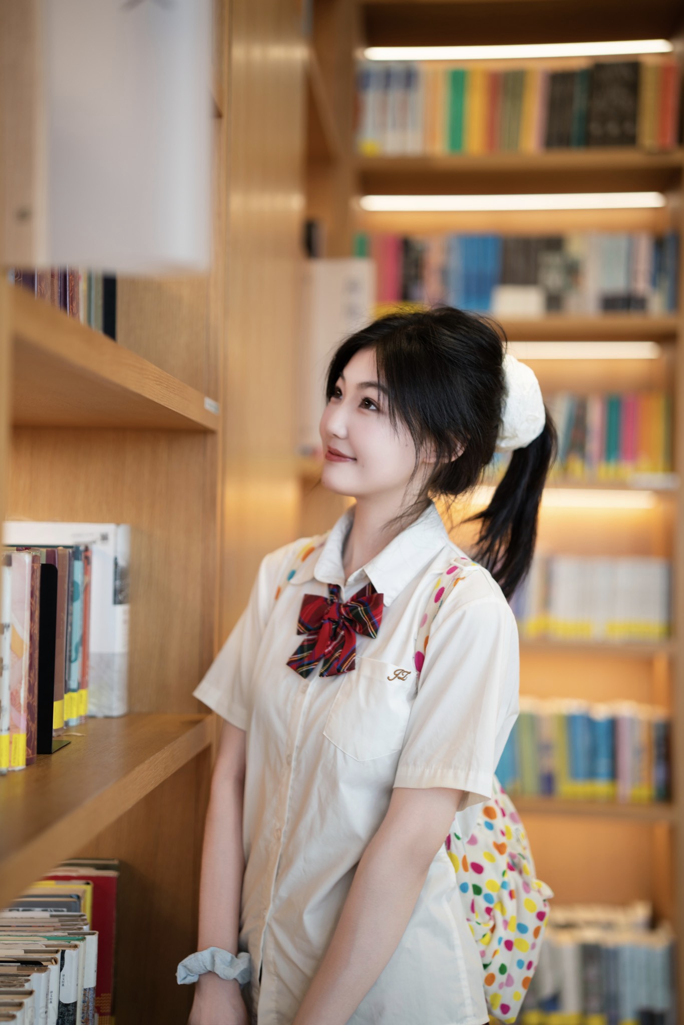 图书馆人像