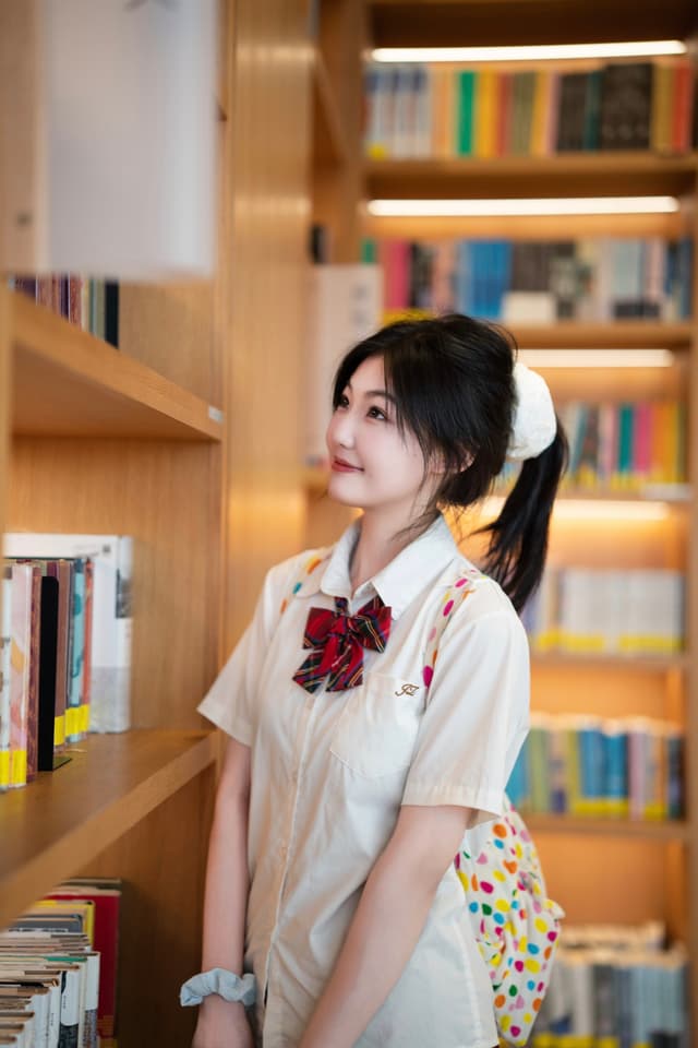 图书馆人像