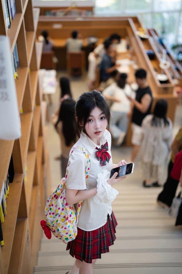 图书馆人像